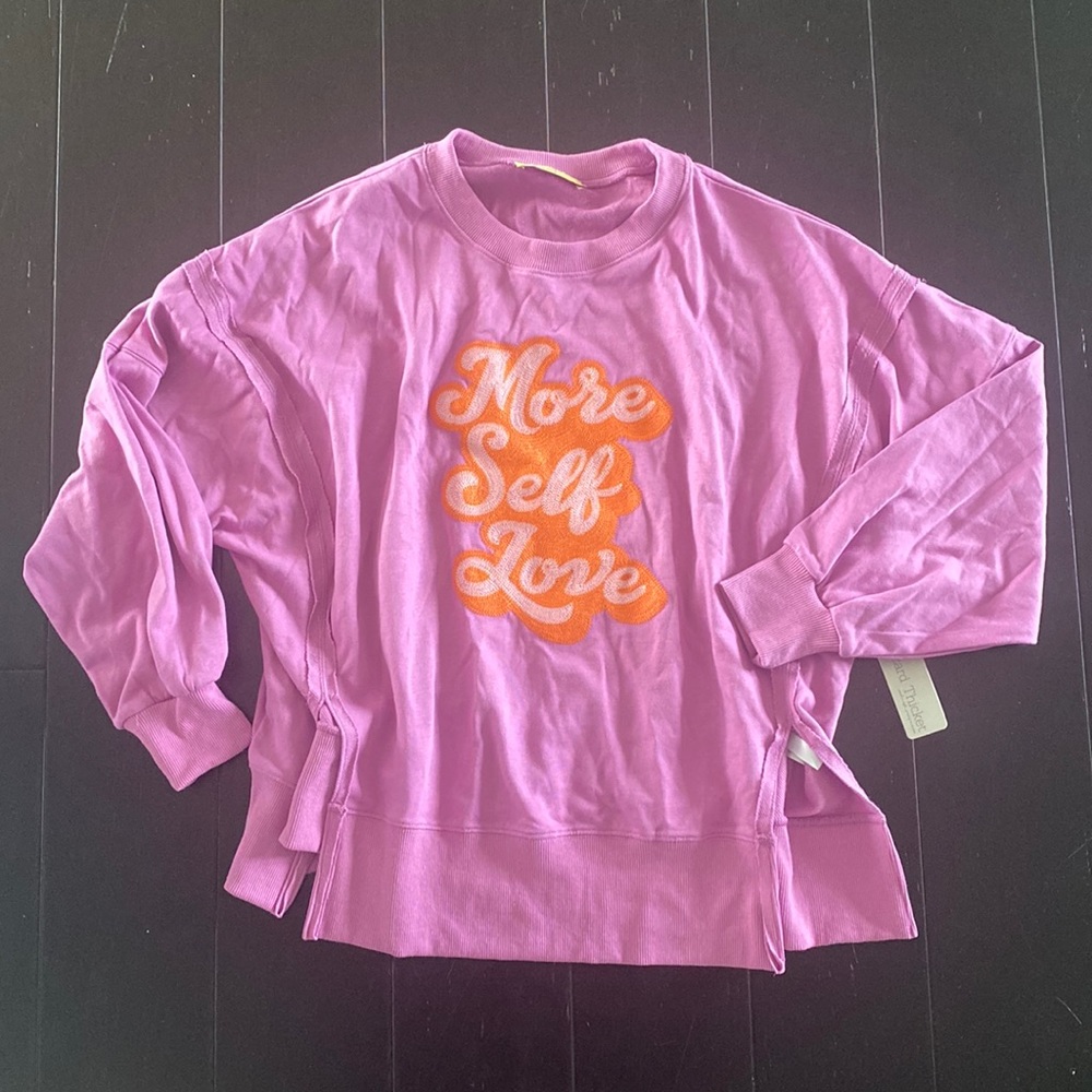 Lizard Thicket More Self Love oversized sweatshirt